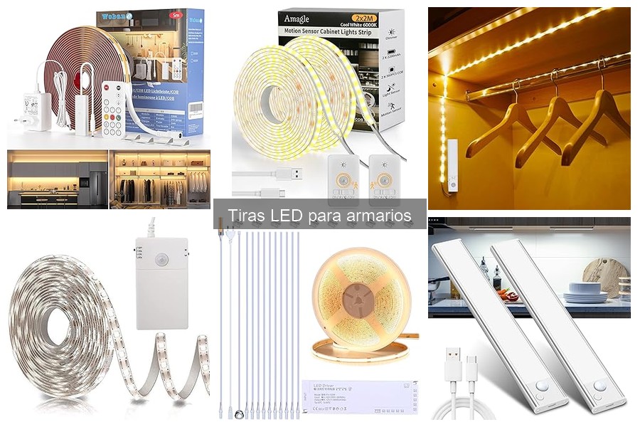 Guía para elegir tiras LED según tamaño del armario