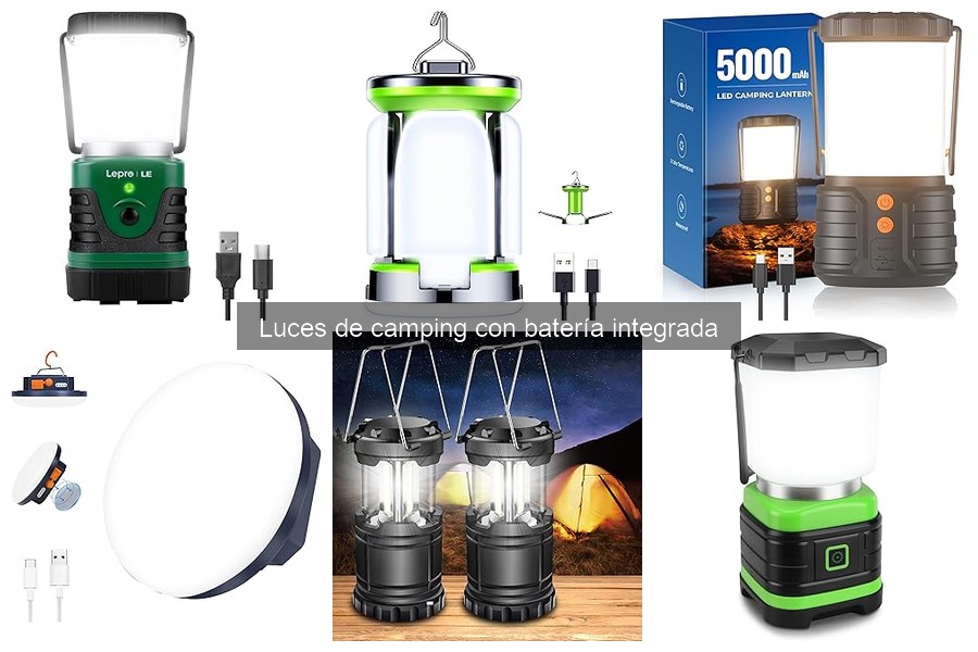 Guía para instalar y usar luces de camping con batería integrada