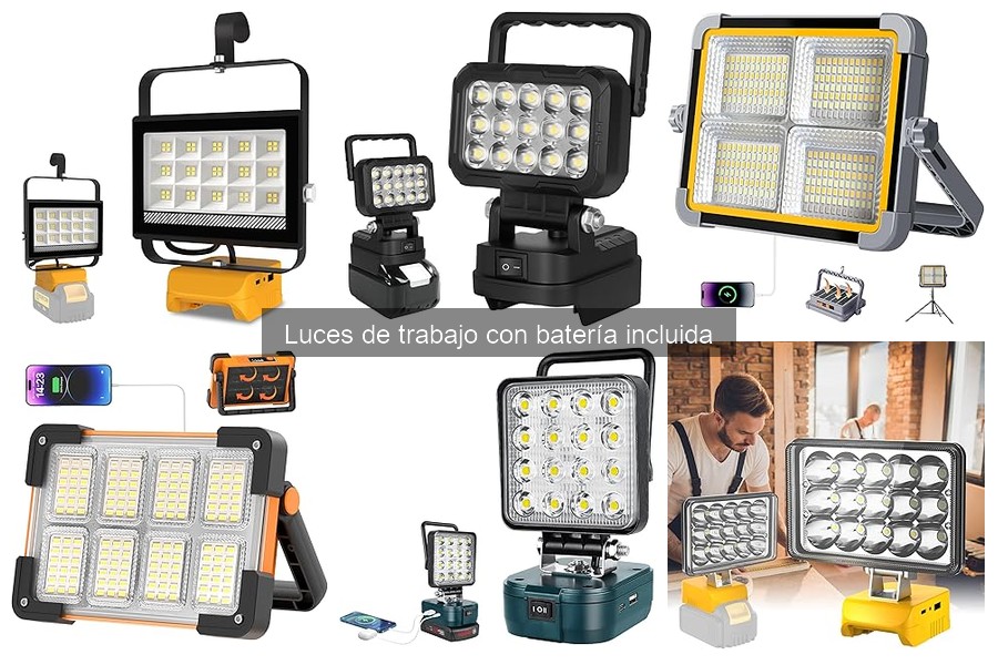 Ideas Prácticas para Luces de Trabajo con Batería en Bricolaje