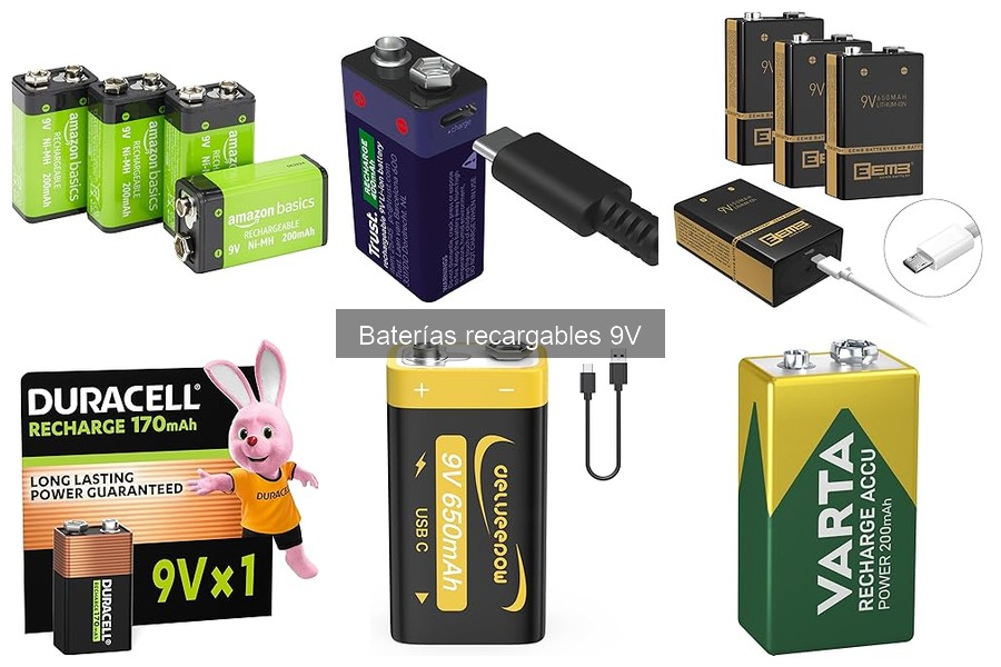 Las Baterías Recargables de 9V Más Recomendadas por Usuarios