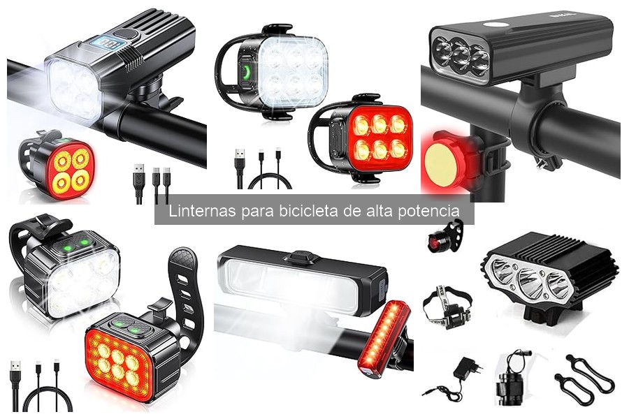 Linternas de alta potencia para largos trayectos en bicicleta