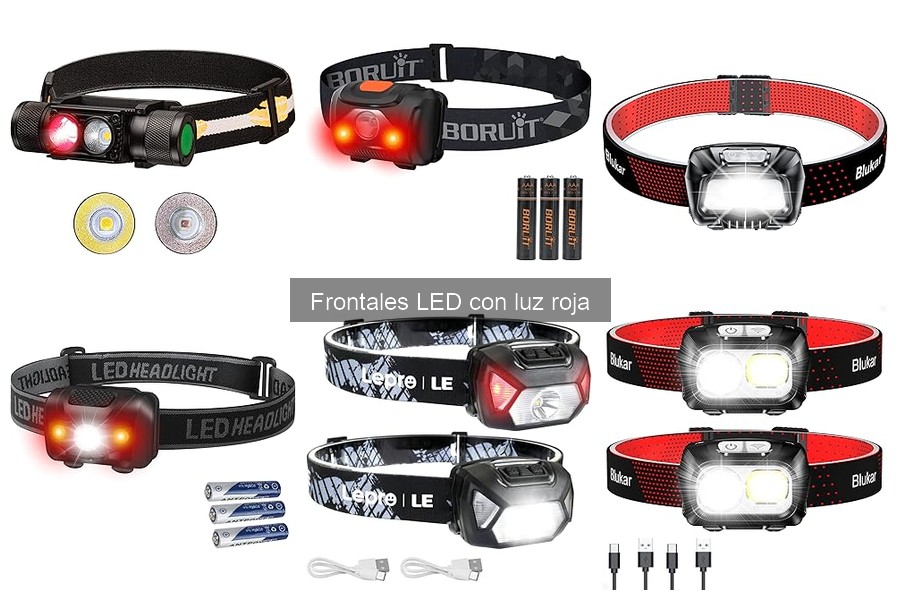 Linternas Frontales LED con Luz Roja: Características y Beneficios