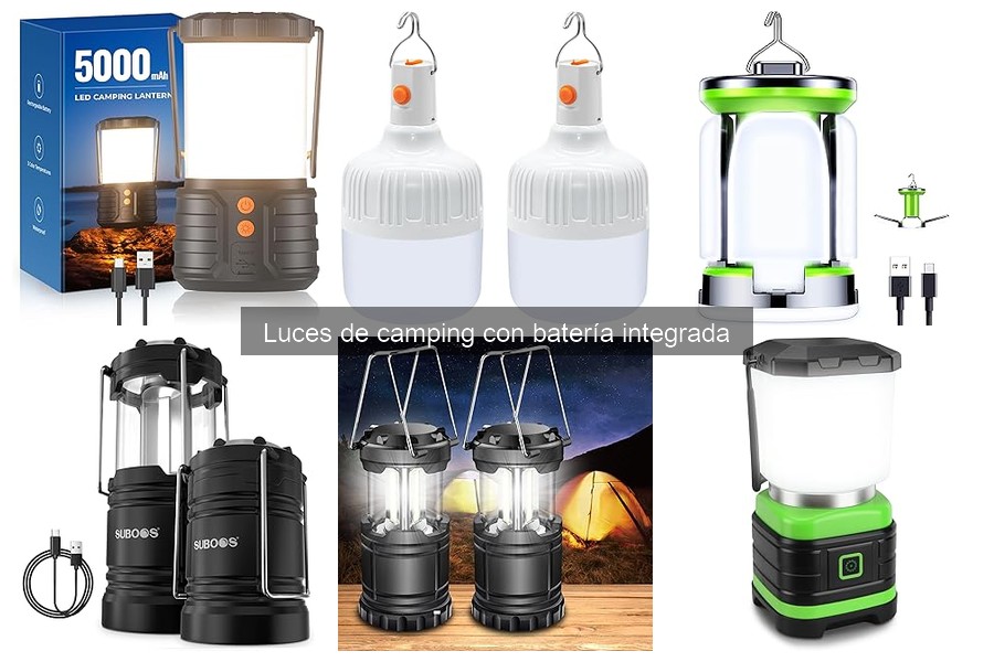 Los mejores usos de luces de camping con batería integrada