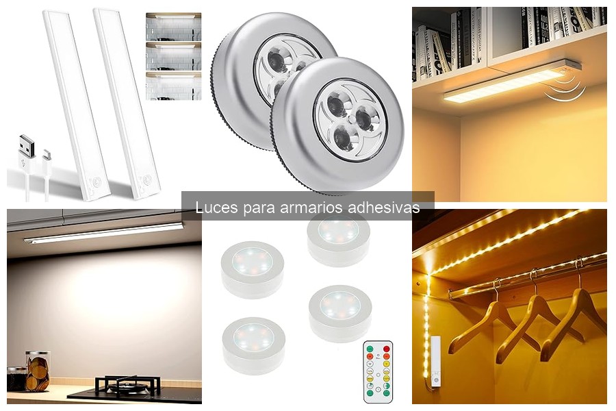Luces Adhesivas: Las Mejores Opciones para Armarios Pequeños