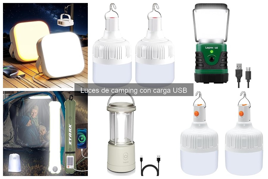 Luces de Camping con Carga USB: Beneficios y Características