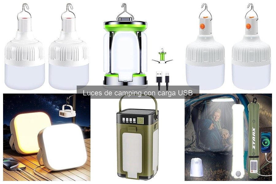 Luces de Camping con Carga USB: Uso en Interiores