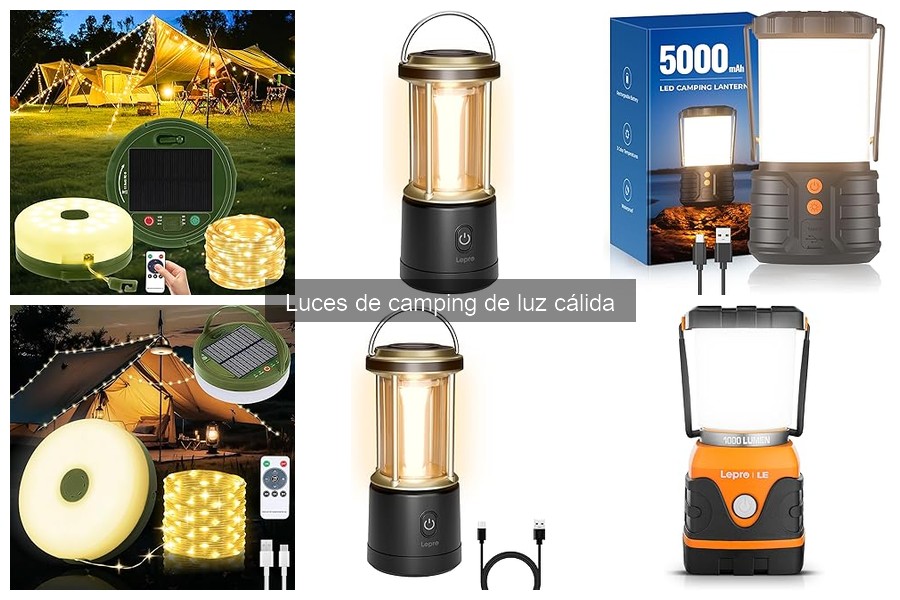Luces de Camping de Luz Cálida: ¿Qué Son y Características?