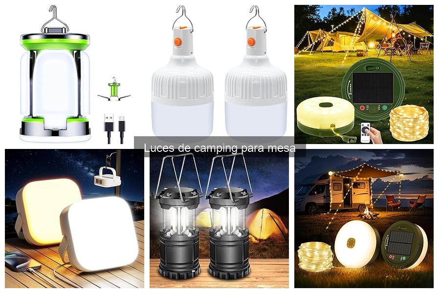 Luces de Camping para Mesa: LED vs Halógeno