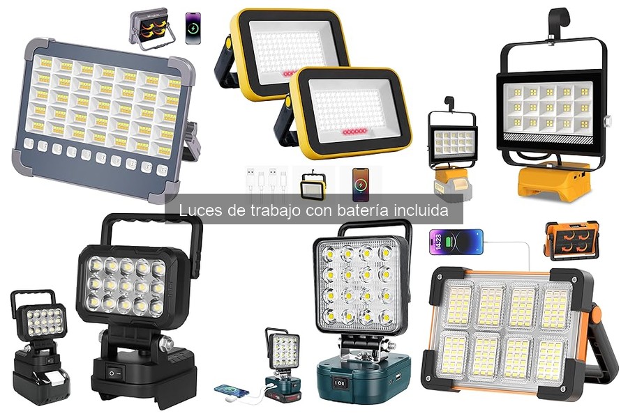 Luces de trabajo con batería para vehículos: características y ventajas