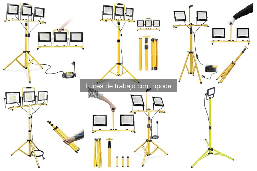 Luces de trabajo con trípode: ¿Qué son y cómo se usan?
