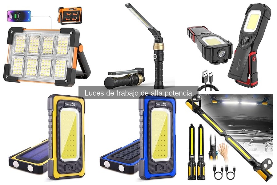 Luces de trabajo de alta potencia: características y funcionamiento