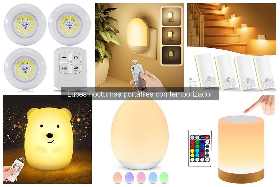 Luces Nocturnas Portátiles con Temporizador para Adultos: Mejores Opciones