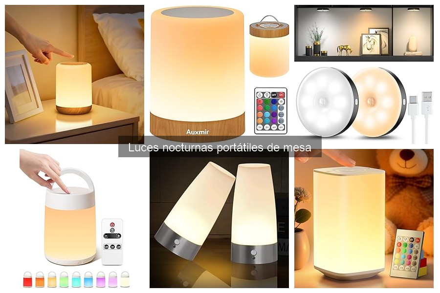Luces Nocturnas Portátiles de Mesa: Características y Funciones