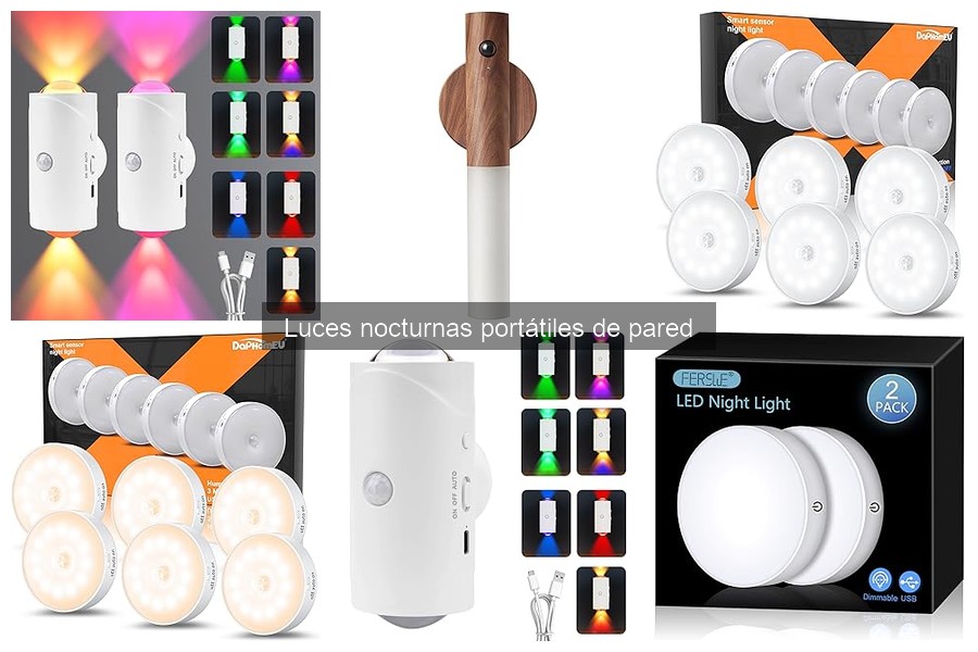 Luces Nocturnas Portátiles de Pared vs. Tradicionales: Comparativa