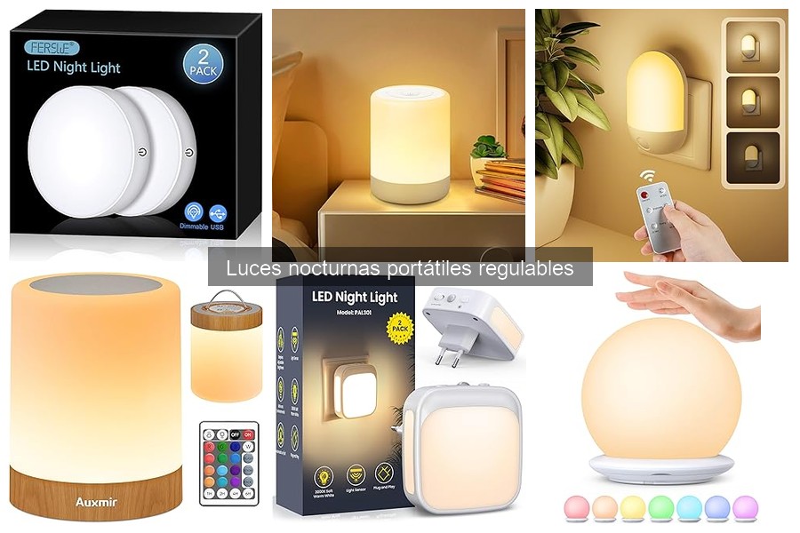 Luces nocturnas portátiles regulables: dónde comprarlas y precios