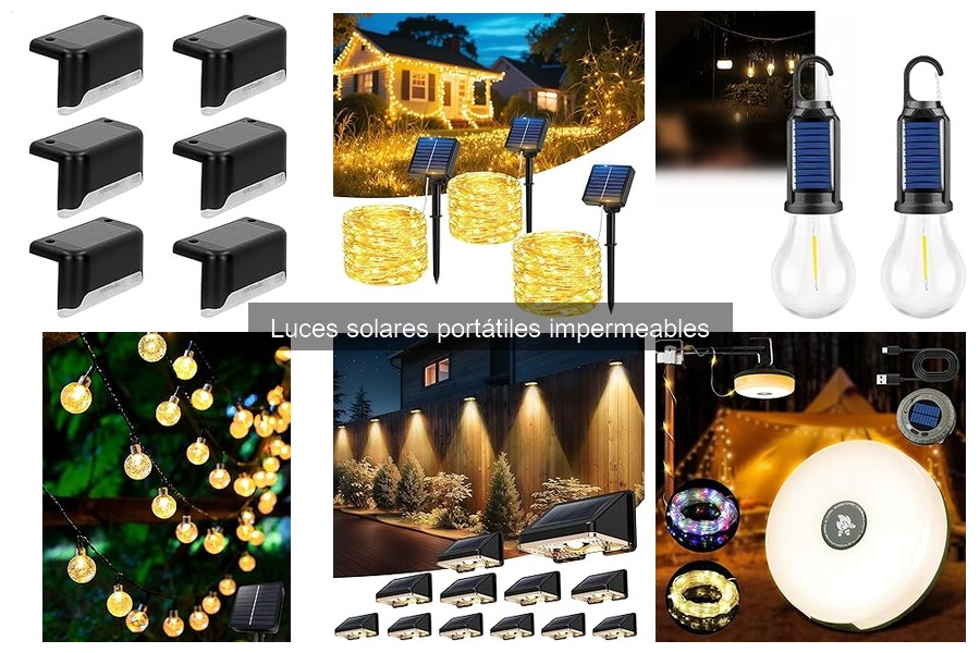 Luces solares portátiles impermeables: ¿Qué son y cómo funcionan?