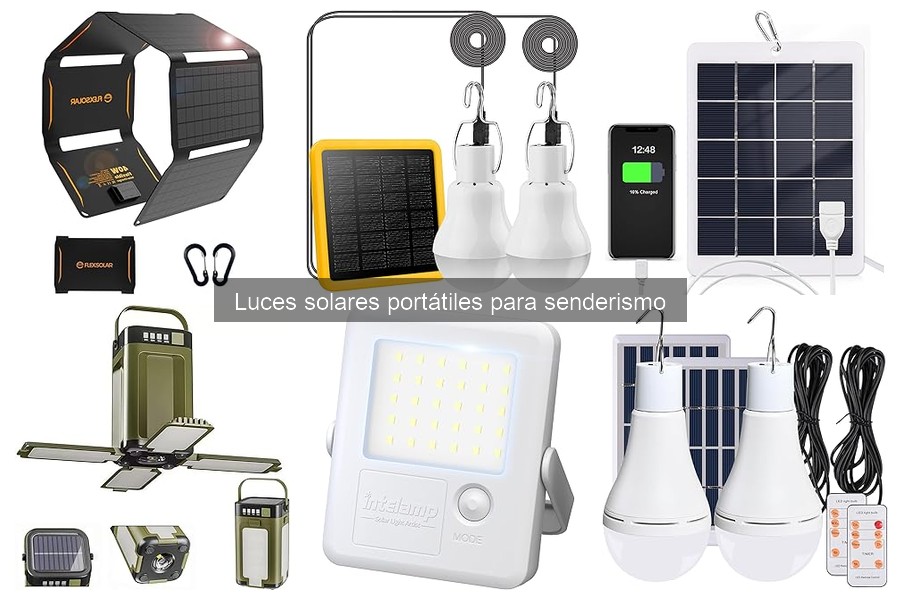Luces solares portátiles para senderismo: Mejores precios y lugares