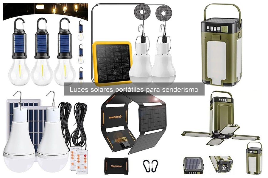 Luces solares portátiles para senderismo: ¿Qué son y cómo funcionan?