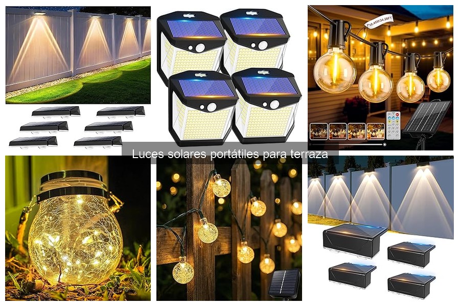 Luces Solares Portátiles para Terraza: Características y Usos
