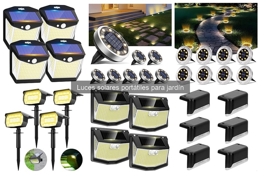 Luces Solares Portátiles vs. Luces LED Eléctricas para Jardín