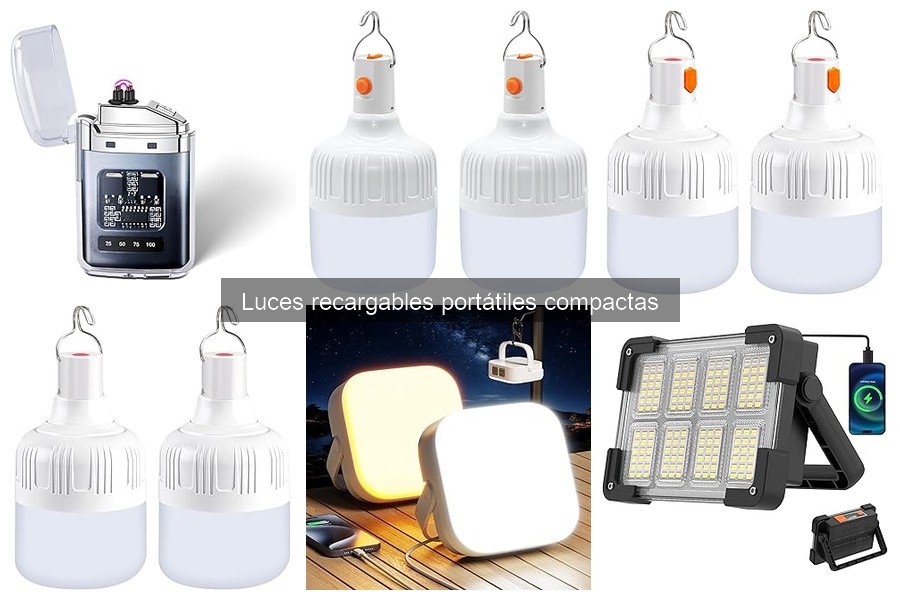 Mantenimiento de luces recargables portátiles compactas