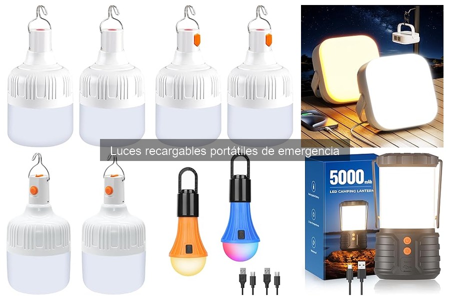 Mantenimiento de luces recargables portátiles de emergencia