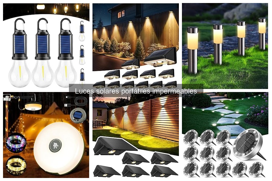 Mantenimiento de luces solares portátiles impermeables