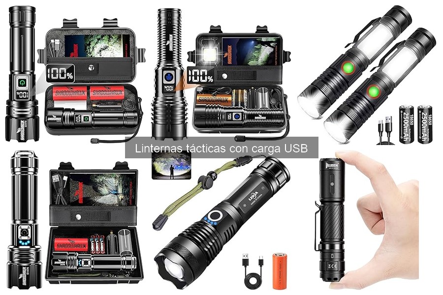 Mejores accesorios para linternas tácticas con carga USB