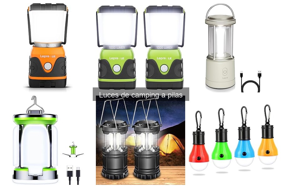 Mejores accesorios para luces de camping a pilas