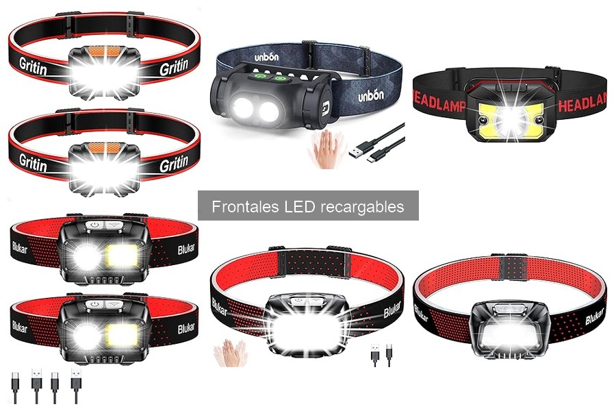 Mejores accesorios para optimizar linternas frontales LED recargables