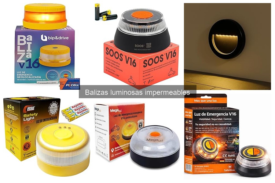 Mejores balizas luminosas impermeables para emergencias