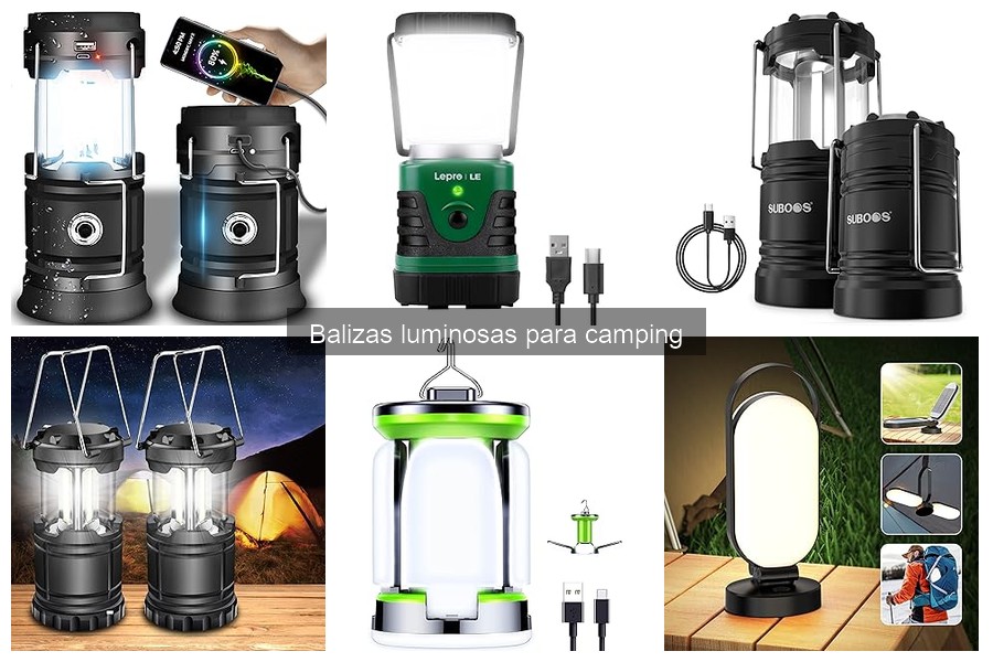 Mejores balizas luminosas para camping en 2023