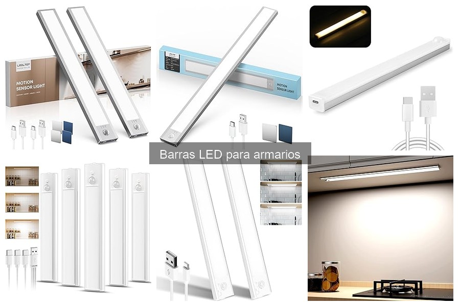 Mejores barras LED para armarios pequeños: comparativa y análisis
