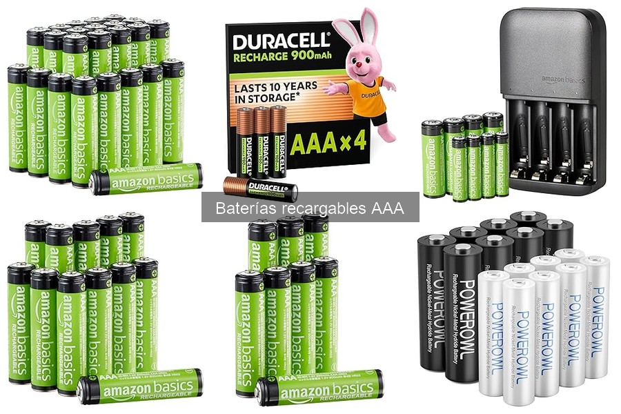 Mejores baterías recargables AAA para cámaras fotográficas