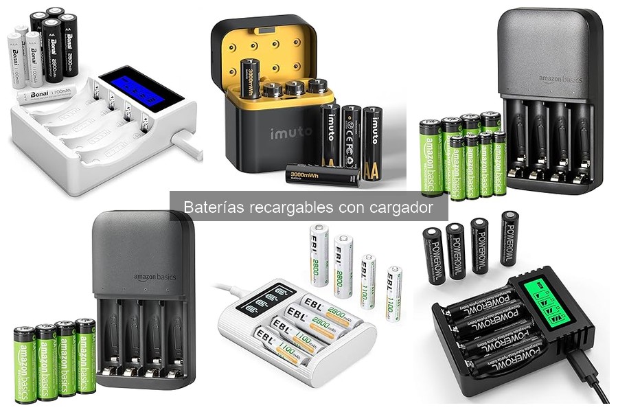 Mejores baterías recargables con cargador para linternas