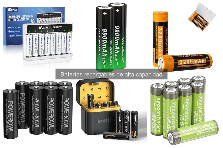 Mejores baterías recargables de alta capacidad para linternas