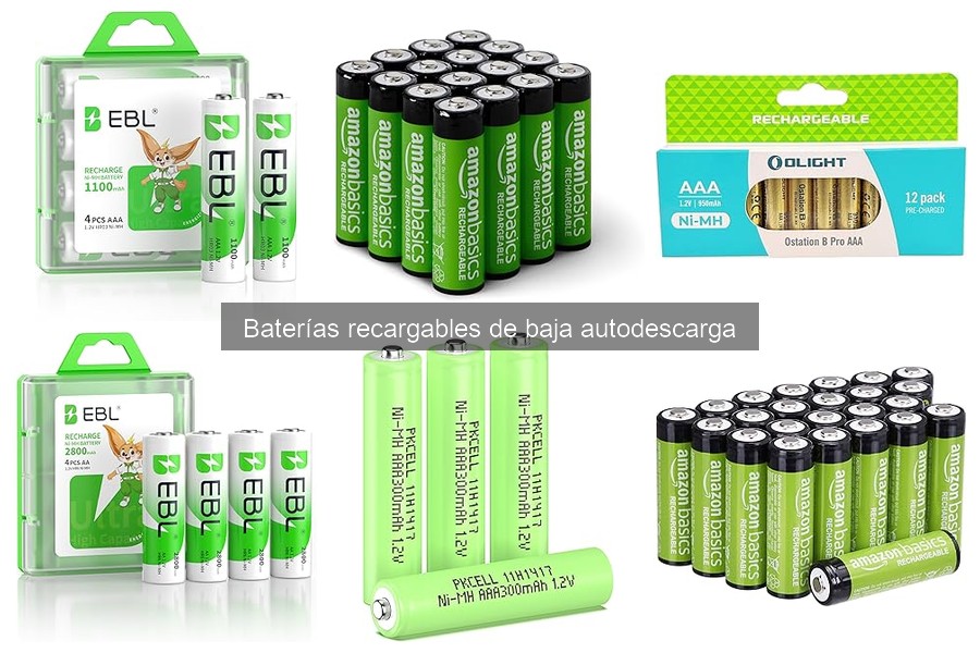 Mejores baterías recargables de baja autodescarga para linternas