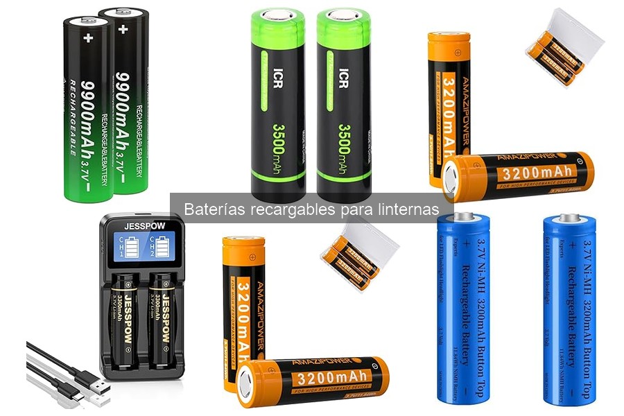 Mejores baterías recargables para linternas: duración y rendimiento