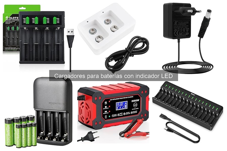 Mejores cargadores para baterías con indicador LED para camping