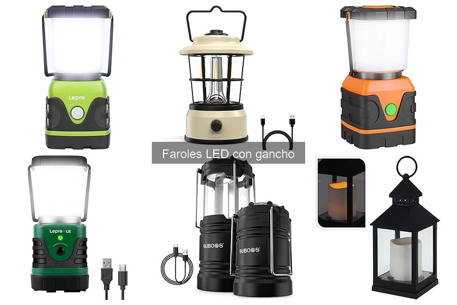 Mejores faroles LED con gancho para acampar en 2023