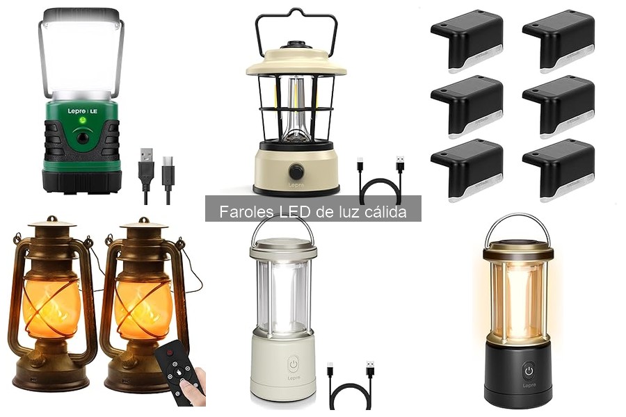 Mejores faroles LED de luz cálida para el hogar