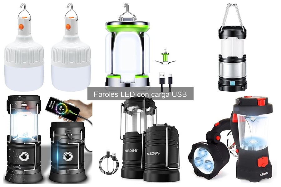 Mejores faroles LED USB para emergencias: seguridad garantizada