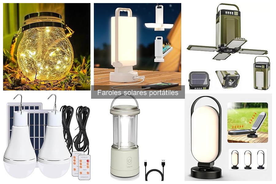 Mejores faroles solares portátiles para camping en 2023