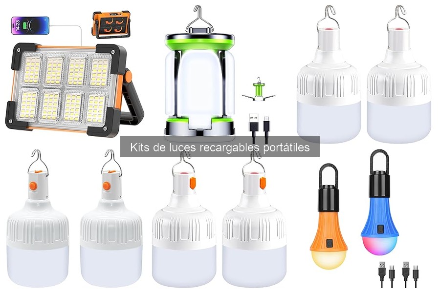 Mejores Kits de Luces Recargables Portátiles para Camping
