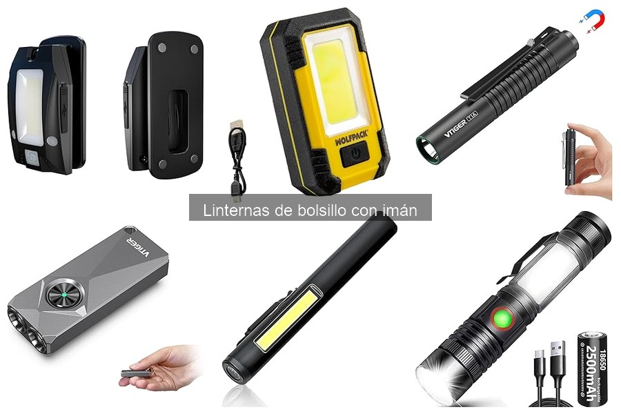 Mejores linternas de bolsillo con imán para camping