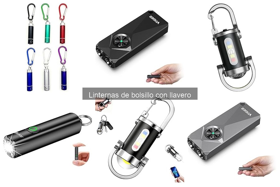 Mejores linternas de bolsillo con llavero para camping