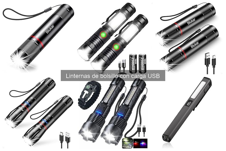 Mejores linternas de bolsillo USB para camping: comparativa 2023