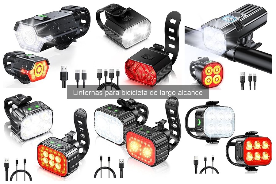 Mejores linternas de largo alcance para ciclistas nocturnos