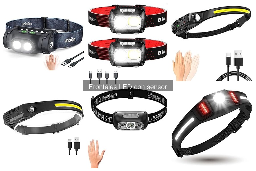 Mejores linternas frontales LED con sensor para camping
