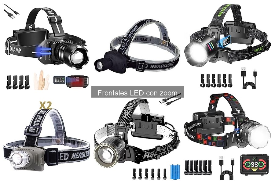 Mejores linternas frontales LED con zoom para senderismo